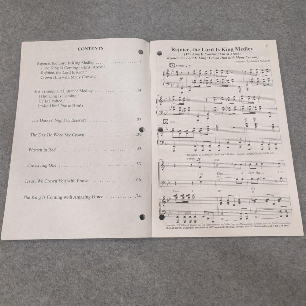Lot of 4 The King Is Coming Ready To Sing Easter Choral Books SATB Mauldin Smith - Picture 3 of 3